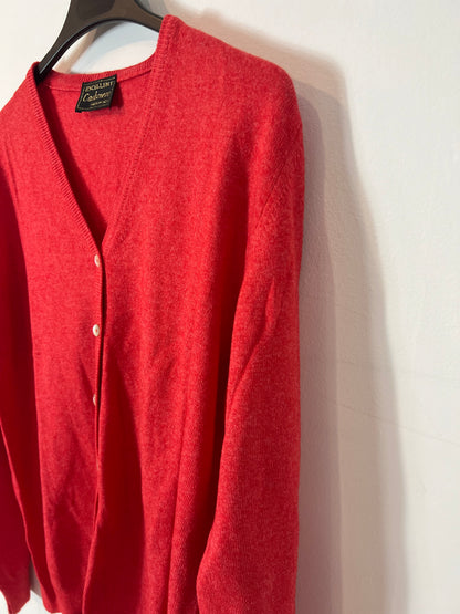 EXCELLENT CASHMERE. Chaqueta abotonada roja cashmere. T S