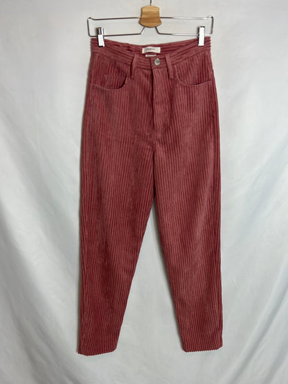 ISABEL MARANT ETOILE. Pantalón pana rosa . T 34