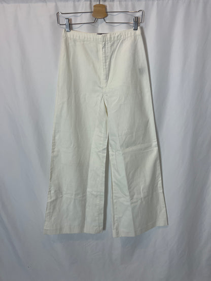 ISABEL MARANT. Denim blanco pata ancha . T 36