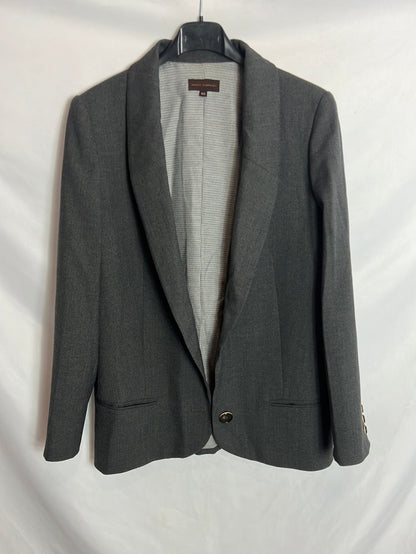 ADOLFO DOMÍNGUEZ . Blazer gris textura. T40