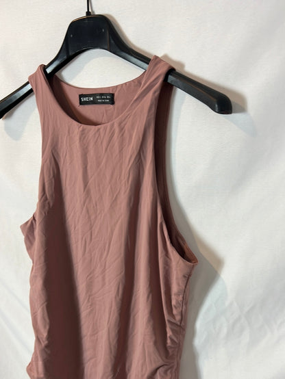 SHEIN. Body rosa licra T.s