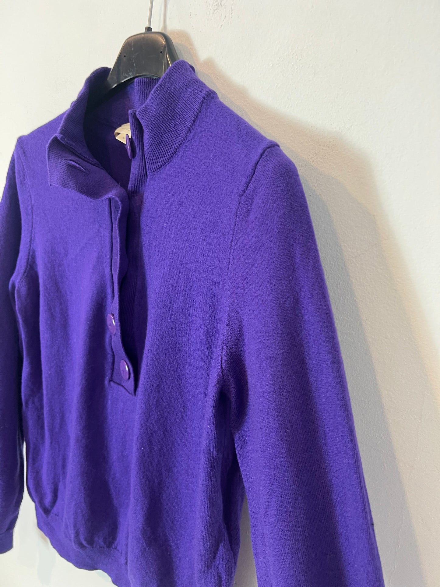 SEZANE. jersey polero morado T.m