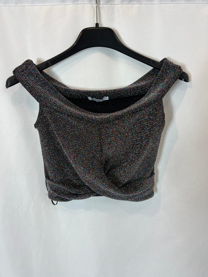 SUBDUED. Crop top hilos brillo colores. T S