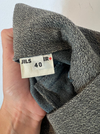 JIL SANDER. Pantalón pizas jaspeado. T 40 (36)