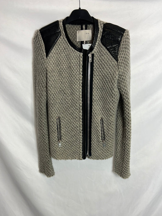 IRO. Chaqueta doble textura T.0 (XS)