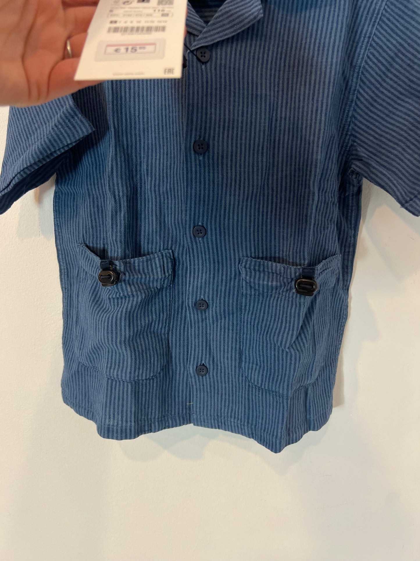 ZARA. Camisa niño rayas. T 6 años