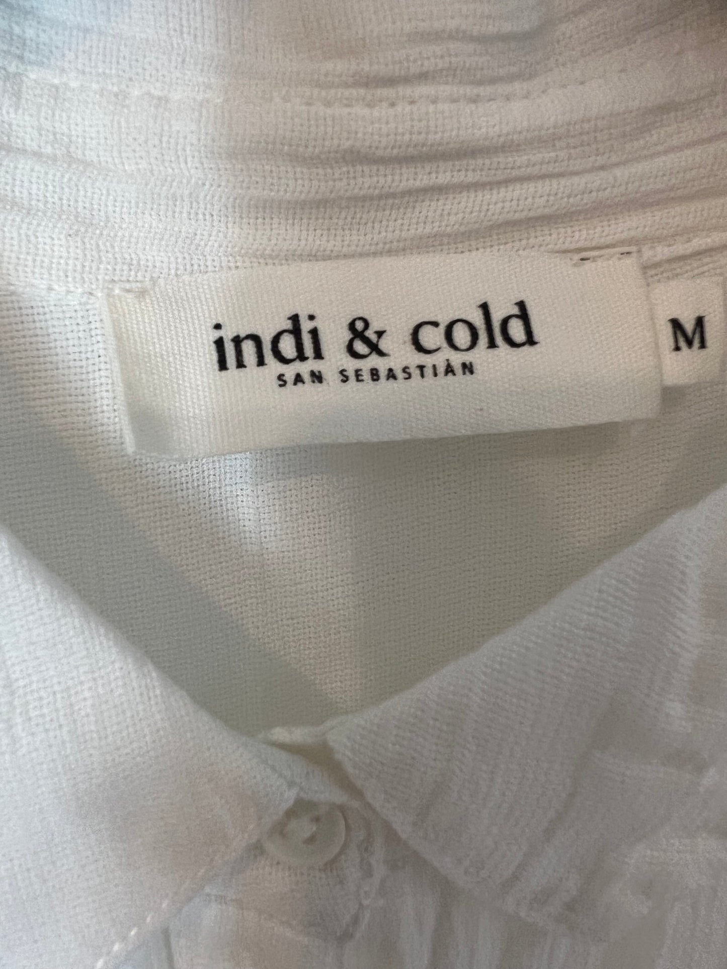 INDI & COLD. Blusa blanca mezcla. T M