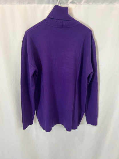 PPT. Jersey morado cuello vuelto  T.u(s/m)