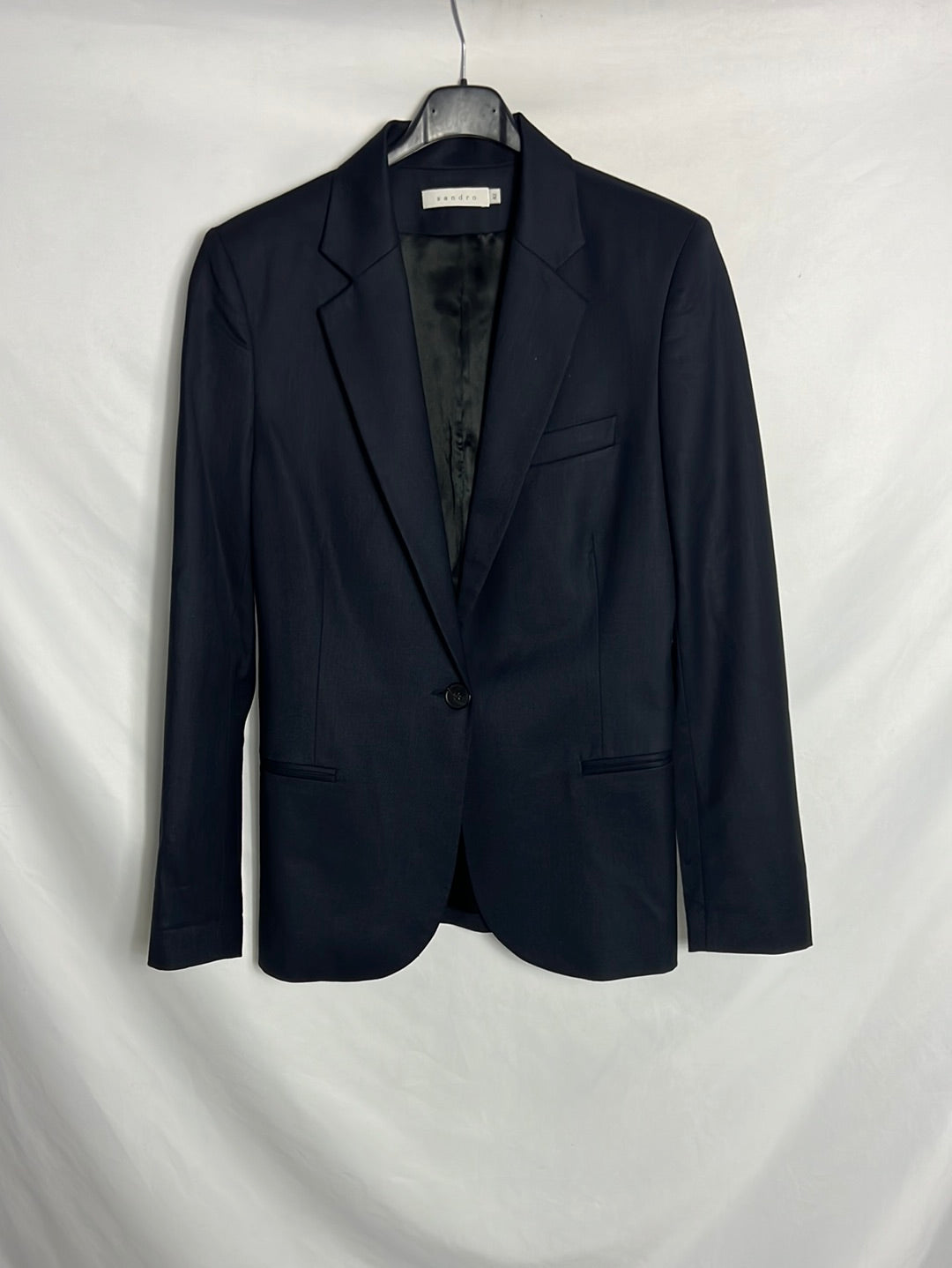 SANDRO. Blazer azul marino . T 42 (L)