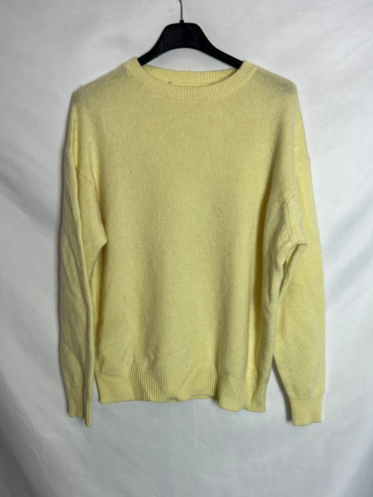 ZARA. Jersey amarillo cashmere . T S