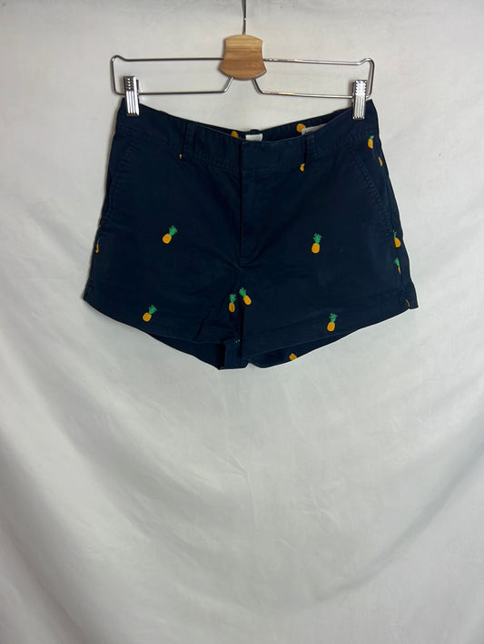 GAP. Bermudas azules piñas. T 4 (M) (Tara)