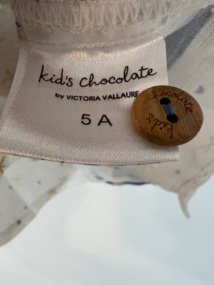 KIDS CHOCOLATE. Camisa blanca ballenas T.5 años