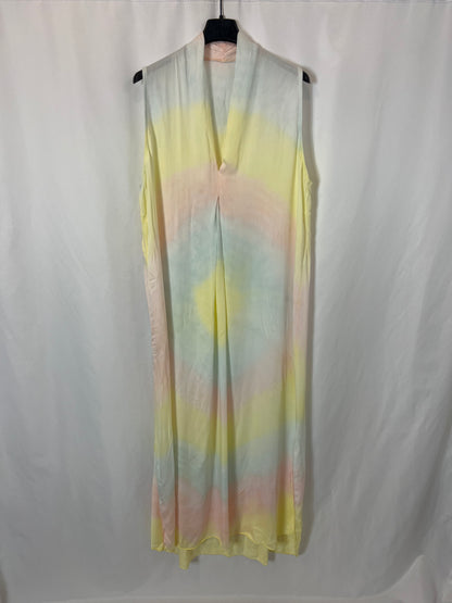 OTRAS. Vestido largo tie dye tonos pastel. T S/M