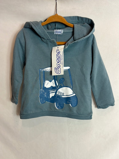 ANCAR. Sudadera fina azul golf