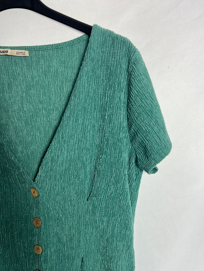 Pull and discount bear vestido verde