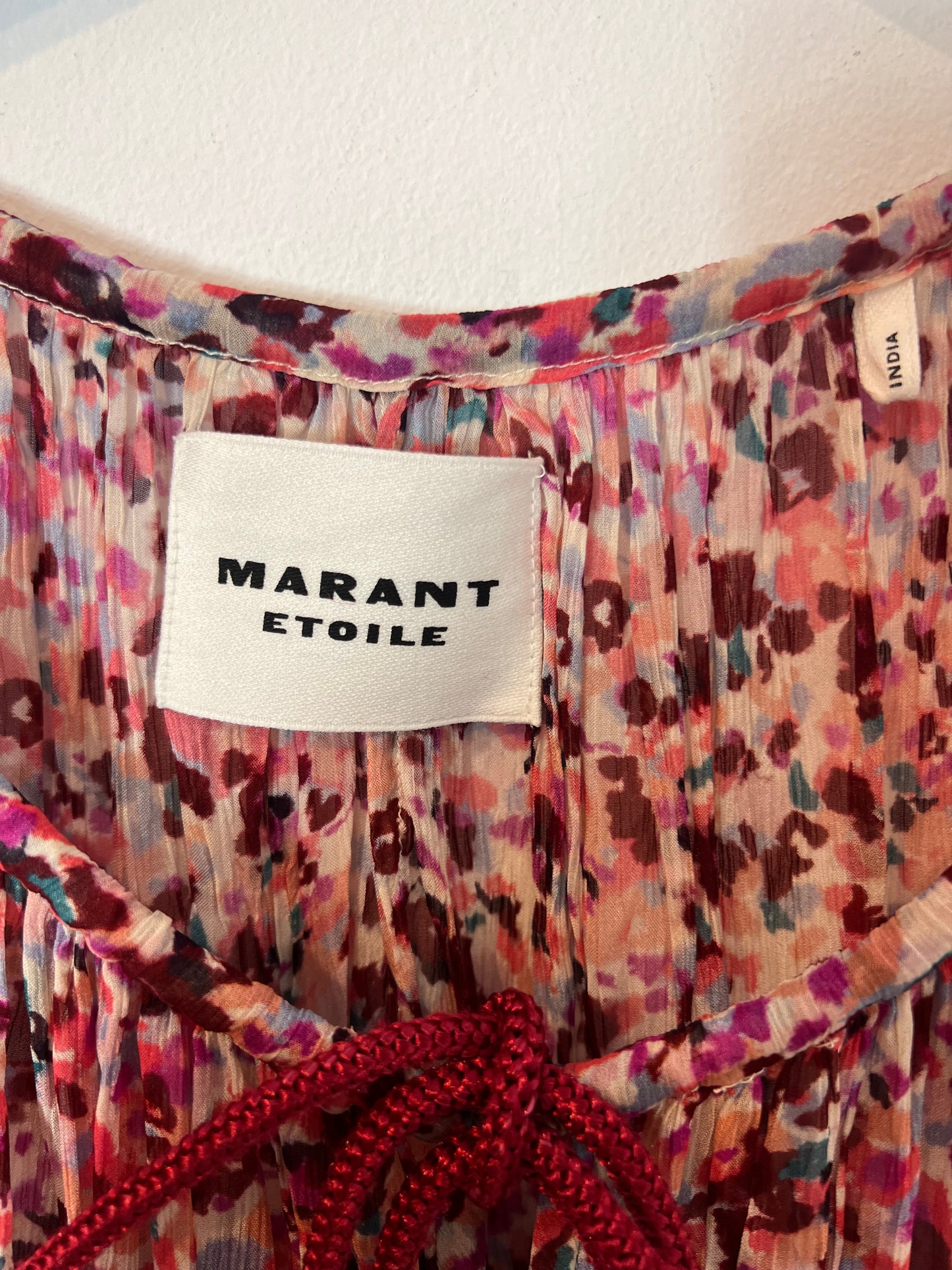 ISABEL MARANT ETOILE. Vestido estampado nido abeja T.36