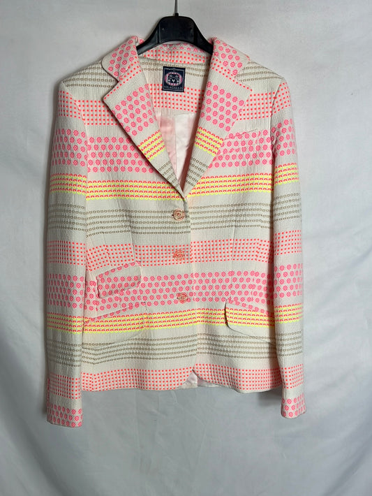 VILAGALLO. Blazer texturas colores flúor. T M