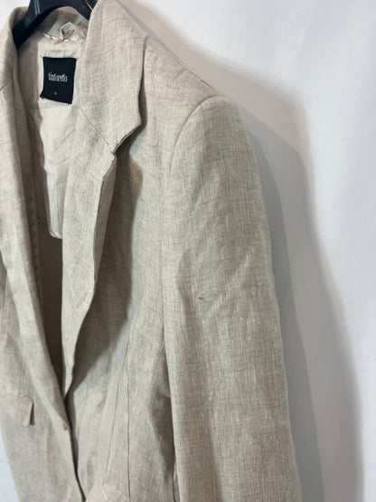 TINTORETTO. Blazer beige lino. T S