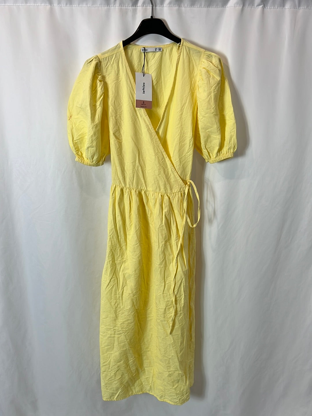 LEFTIES. Vestido cruzado amarillo T.s