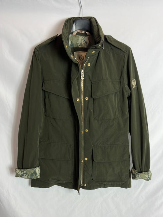 HENRY ARROWAY. Parka verde impermeable T.s