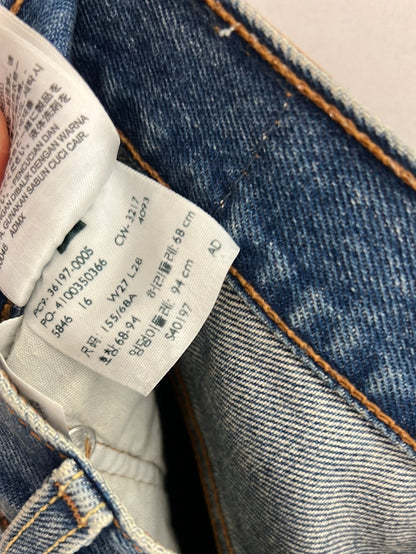 LEVI’S. Denim recto rotos en efecto desgastado. T 38