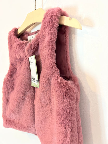 H&M. Chaleco pelo rosa. T 4- 6 años