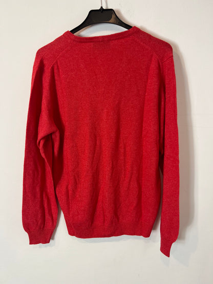 EXCELLENT CASHMERE. Chaqueta abotonada roja cashmere. T S