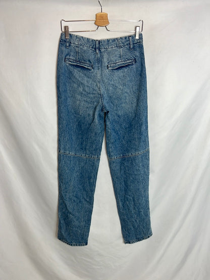 FREE PEOPLE. Denim fluido efecto desgastado. T 25 (36)