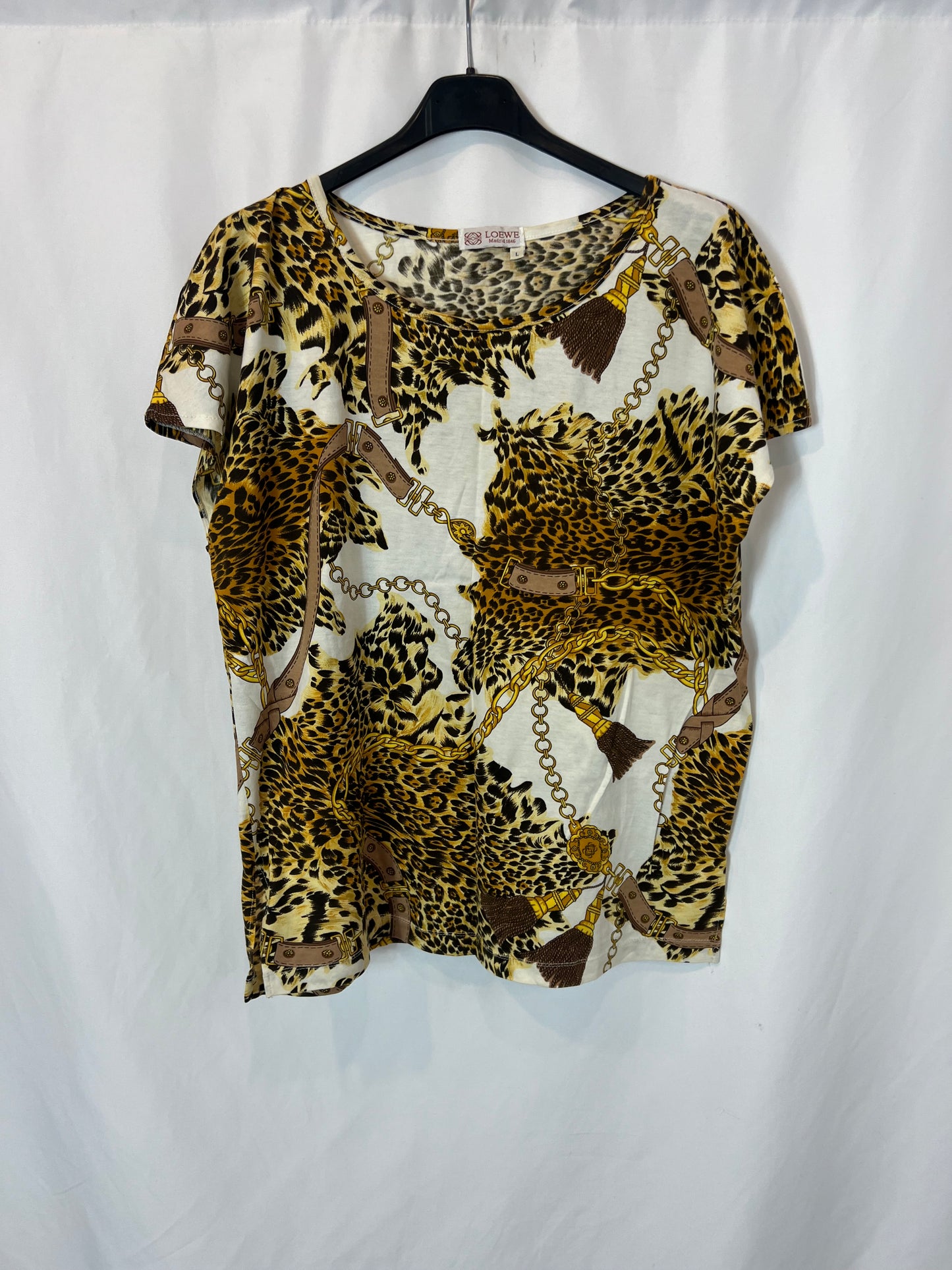 LOEWE. Camiseta animal print T.L