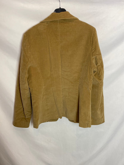 NEW SAKS WOMAN. Blazer vintage camel. T.46