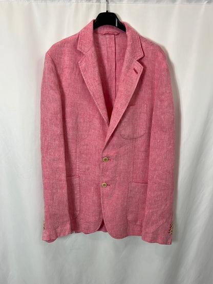 ASPESI. Blazer rosa 100%lino T.l