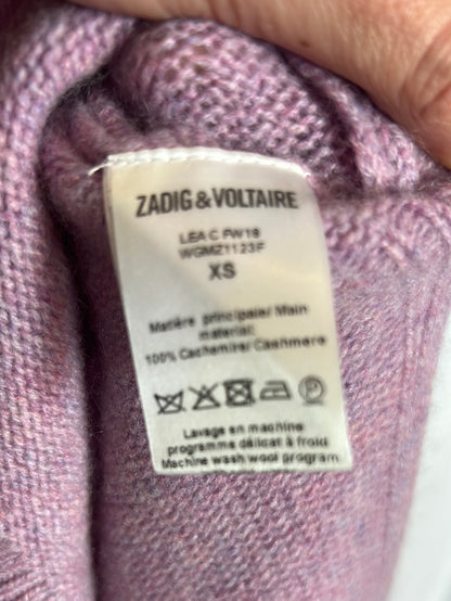 ZADIG&VOLTAIRE . Jersey cashmere aperturas. T XS