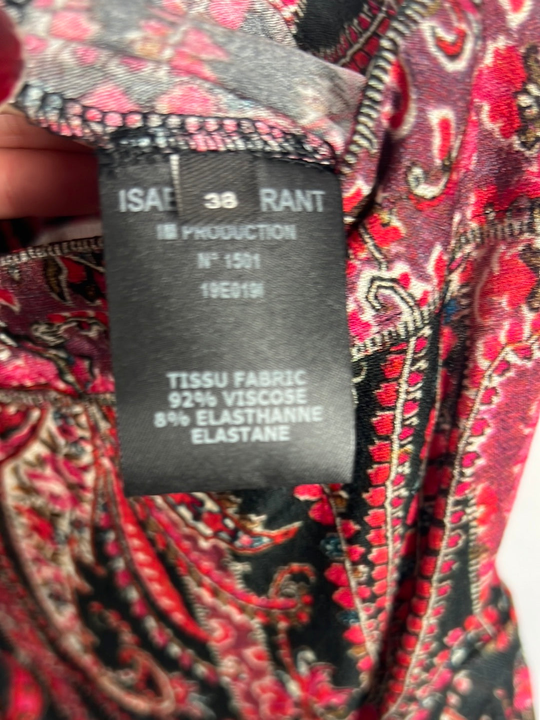 ISABEL MARANT. Mono estampado tirantes multiposicion. T 38