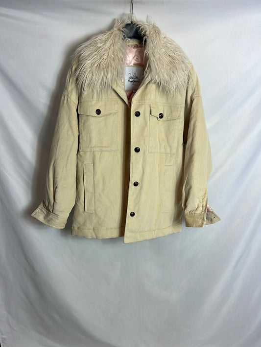 PEPE JEANS. Cazadora beige pana T.m