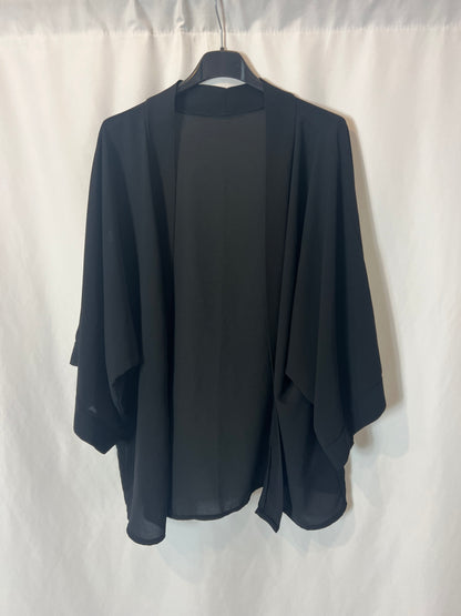 OTRAS. Kimono negro fluido TU(s/m)