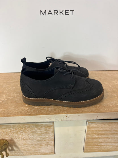 ZARA. Zapatos azules cordones. T 27