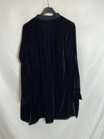 OTRAS. Chaqueta /vestido terciopelo morado oscuro. T M