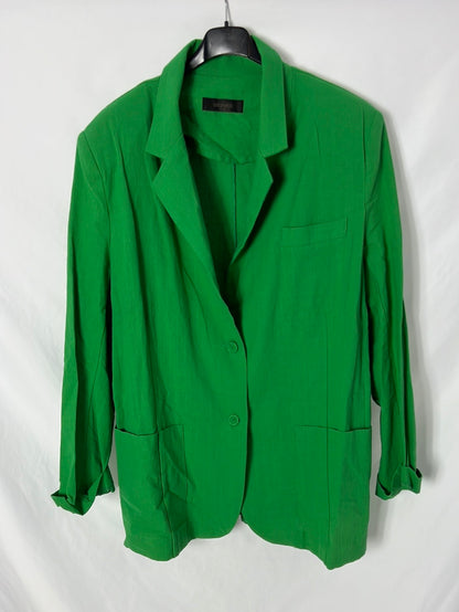 STOREST. Blazer verde algodón T.s/m