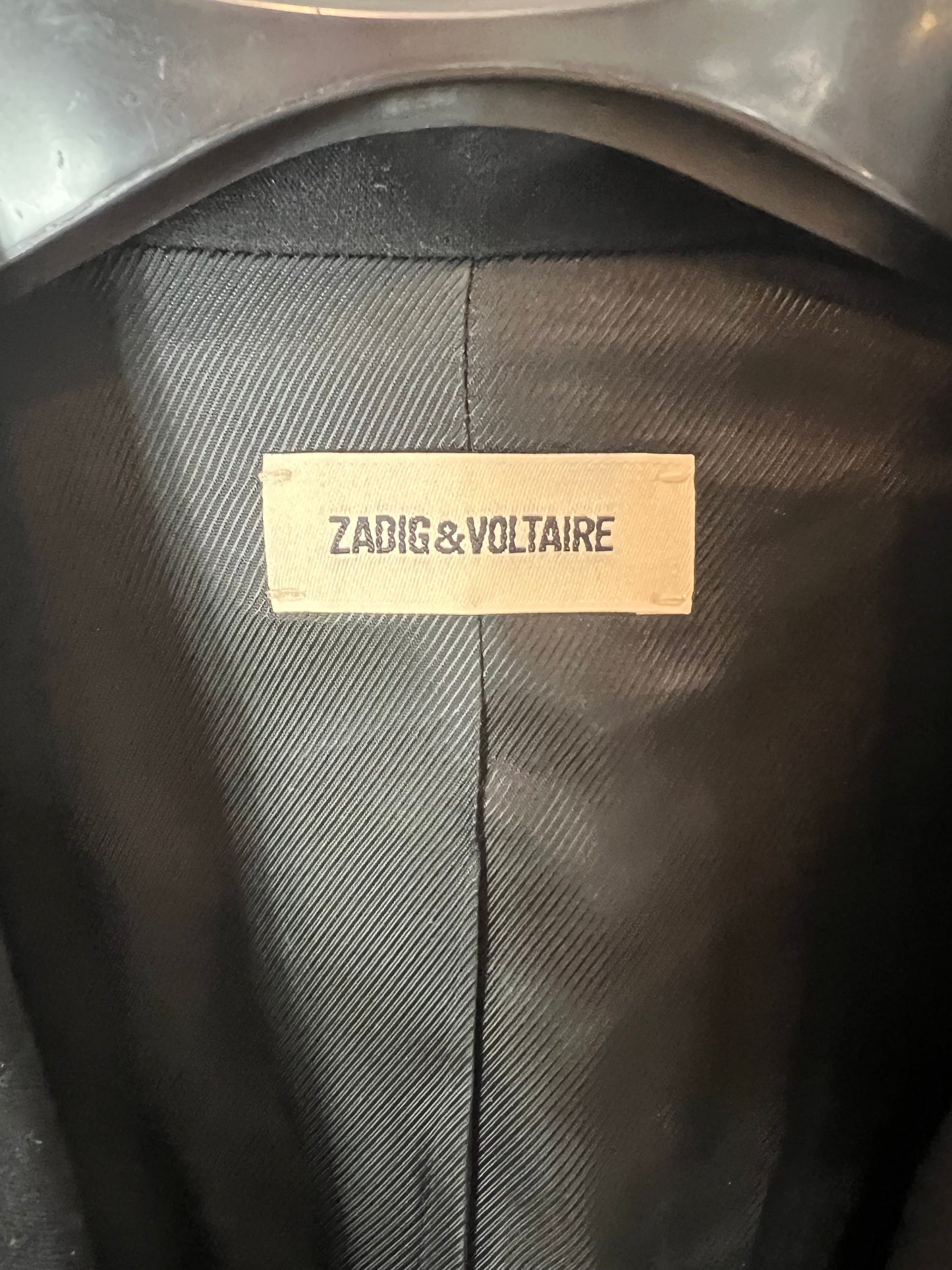 ZADIG&VOLTAIRE . Blazer negra detalle espada. T 36