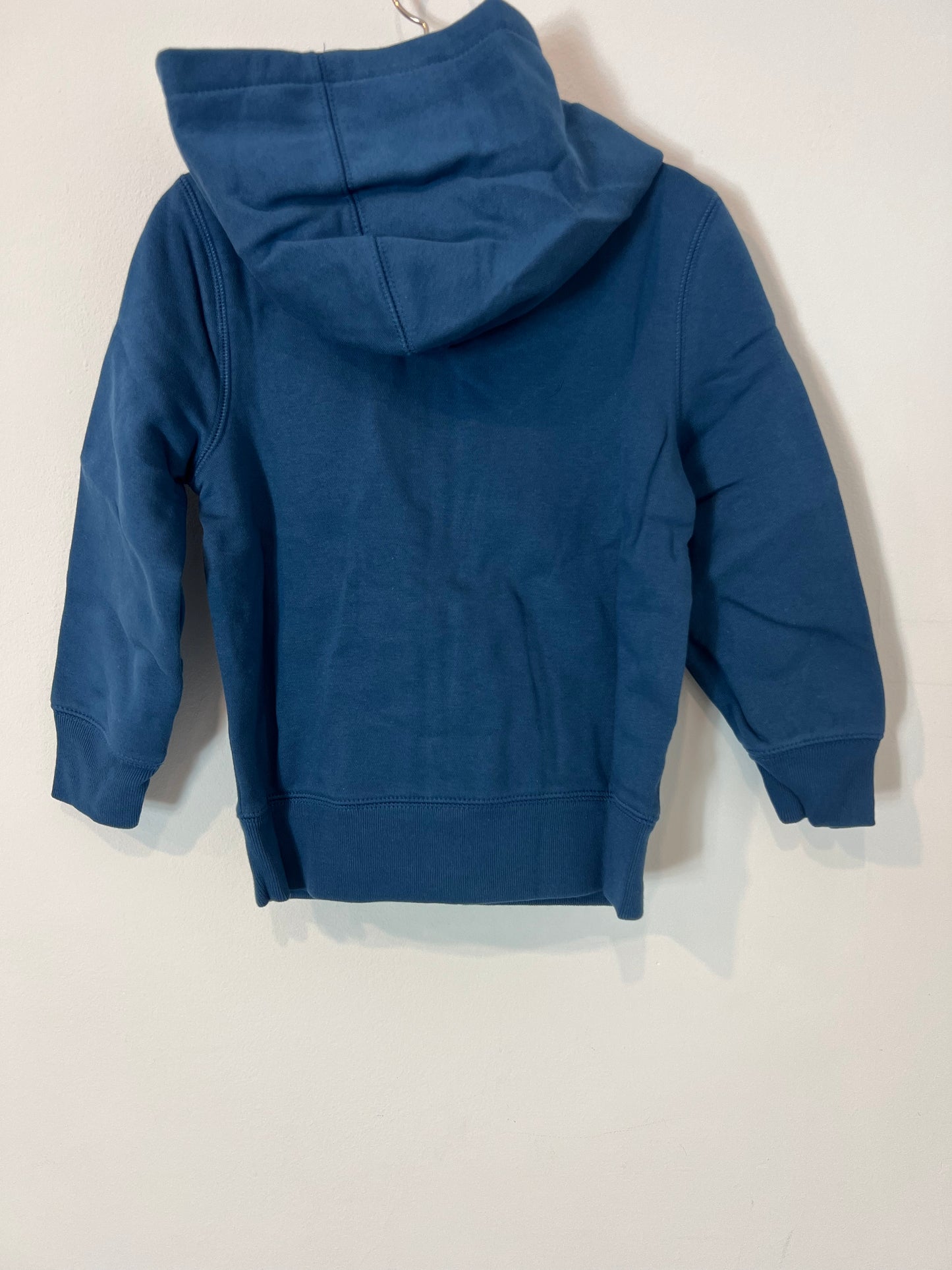 GAP. Sudadera azul cremallera. T 4-5 años