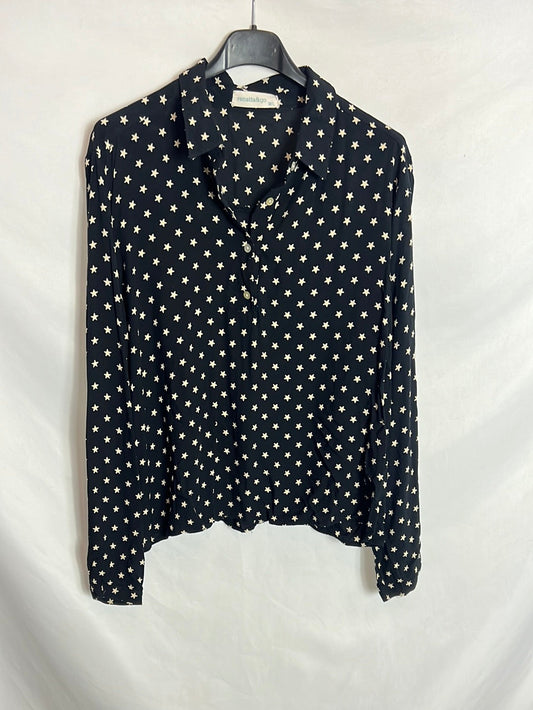 RENATTA&GO. Blusa azul oscuro estrellas. T M