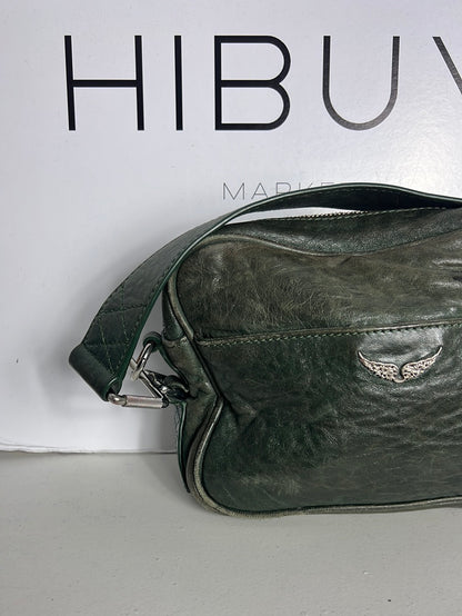 ZADIG&VOLTAIRE. Bolso verde piel asa corta (Tara)