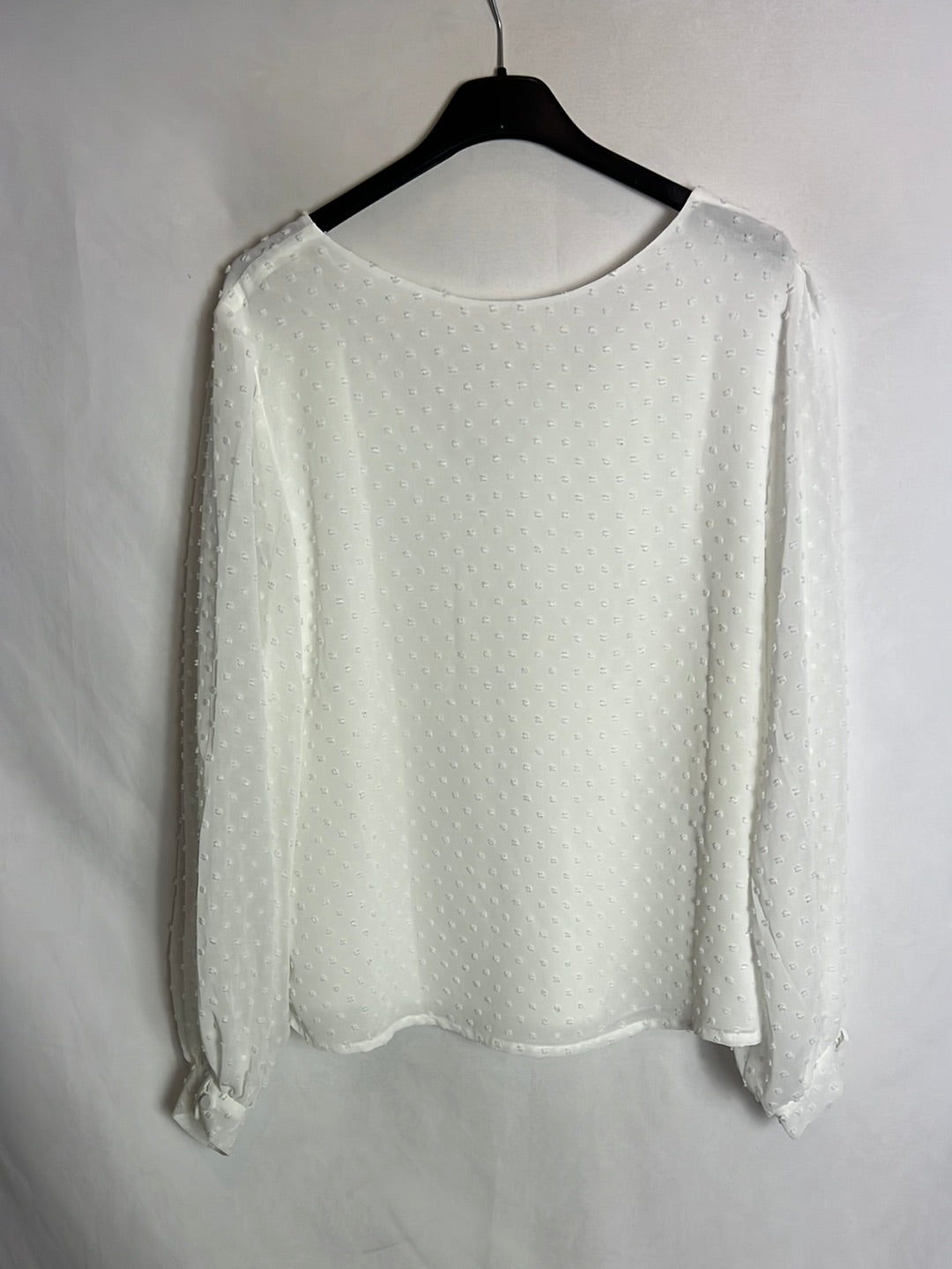 BIMANI. Blusa blanca plumeti. T M