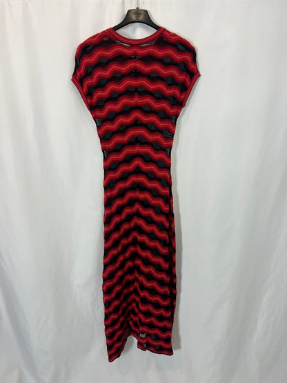 MISSONI. Vestido semitransparente zig zag. T S