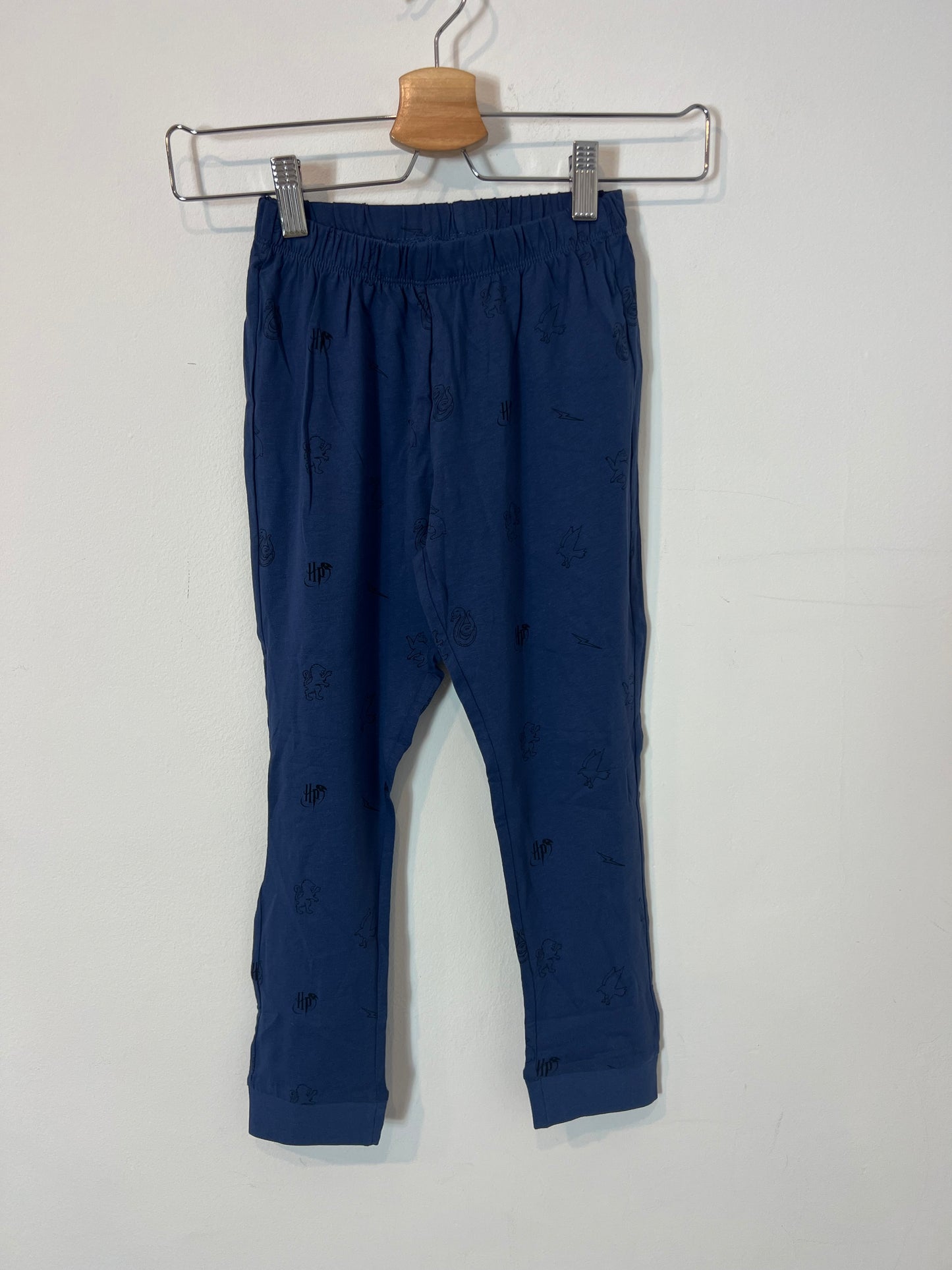 ZARA. Pijama azul y gris dibujos. T 5-6 años