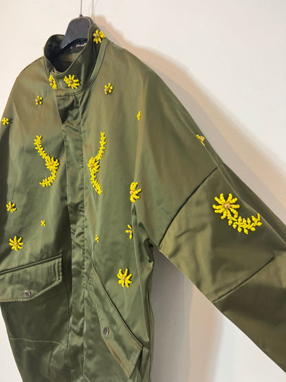 SFERA. Parka verde abalorios T.m