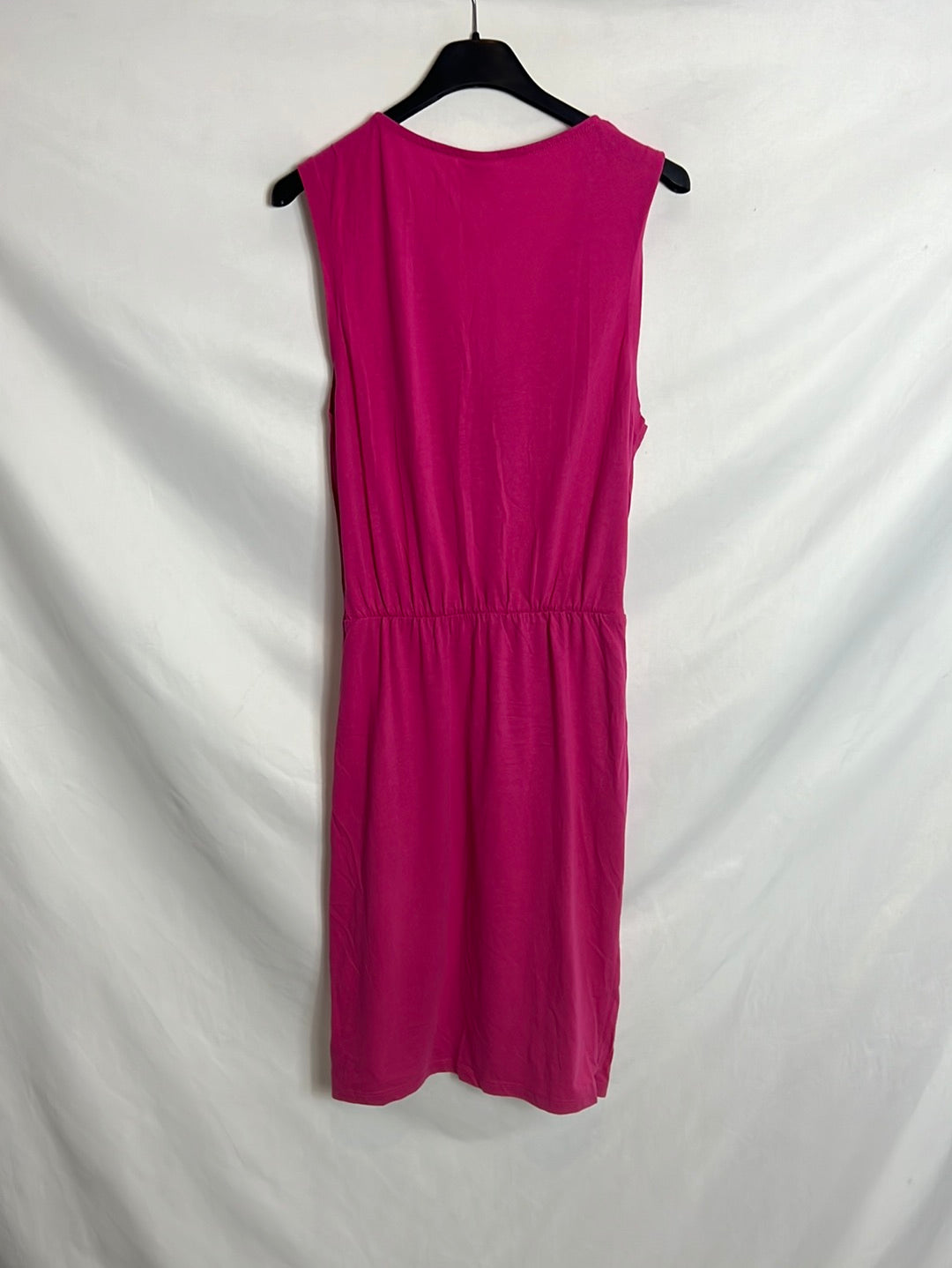 VERO MODA. Vestido algodón rosa cruzado. T M