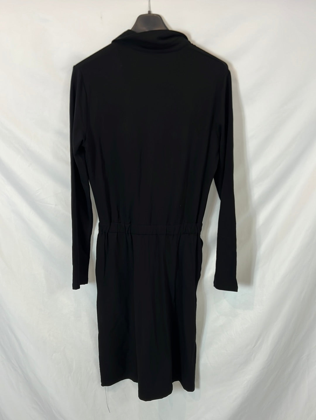 MAJESTIC FILATURE. Vestido negro polero T.m