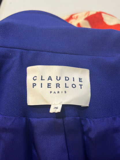 CLAUDIE PIERLOT. Blazer azul klein T.36