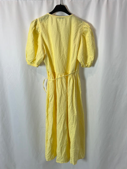 LEFTIES. Vestido cruzado amarillo T.s